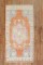 Vintage Tropical Turkish Oushak Scatter Rug  No. j3002