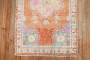 Vintage Tropical Turkish Oushak Scatter Rug  No. j3002