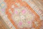 Vintage Tropical Turkish Oushak Scatter Rug  No. j3002