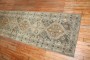 Antique Long Malayer Green Khaki Brown Runner No. j3023