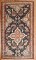 Antique Navy Mahal Accent Rug No. j3128