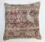 Persian Worn Pictorial Rug Pillow No. j3145i