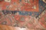 Late 19th Century Worn Persian Serapi Rug No. j3149