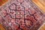 Navy Persian Sarouk Square Rug No. j3151