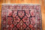 Navy Persian Sarouk Square Rug No. j3151