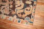 Antique Dragon Tibetan Throw Rug No. j3169