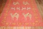 Large Camels Horses Antique Oushak Animal Rug No. j3182