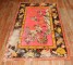 Bright Pink Antique Worn Flamingo Pictorial Khotan Rug No. j3203