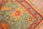 Green Antique Turkish Oushak Runner No. j3212