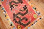 Colorful Dragon Vintage Tibetan Rug No. j3226