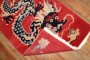 Red Dragon Tibetan Rug No. j3228