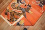 Orange Dragon Tibetan Rug No. j3229