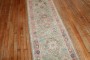 Narrow Light Green Antique Oushak Runner No. j3246