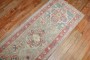 Narrow Light Green Antique Oushak Runner No. j3246