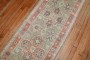 Narrow Light Green Antique Oushak Runner No. j3246