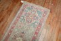 Narrow Light Green Antique Oushak Runner No. j3246