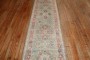 Narrow Light Green Antique Oushak Runner No. j3246