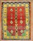 Colorful Turkish Tulu Rug No. j3348