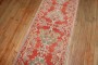 Red Narrow Antique Oushak Runner No. j3364