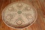 Round Turkish modernist Rug No. j3402