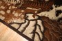 Rare Square Tibetan Tiger Rug No. j3408