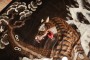 Rare Square Tibetan Tiger Rug No. j3408