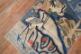 Light Blue Pictorial Tibetan Rug No. j3423