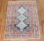 Ink Blue Red Antique Senneh Rug No. j3431