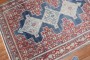 Ink Blue Red Antique Senneh Rug No. j3431