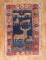 Turkish Deer Pictorial Dowry Rug No. j3603