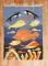 Vintage Fish Design European Kilim No. j3621