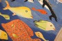 Vintage Fish Design European Kilim No. j3621