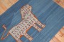 Blue Kilim Animal Wall Hanging No. j3631