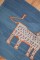 Blue Kilim Animal Wall Hanging No. j3631