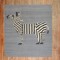 Persian Zebra Kilim Wall Hanging No. j3636