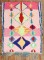 Wild Pink Vintage Moroccan Abstract Rug No. j3654