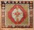 Vintage Konya Small Square Rug No. j3673