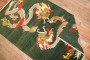 Green Tibetan Dragon Rug No. j3675