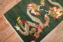 Green Tibetan Dragon Rug No. j3675