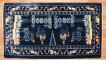 Chinese Reindeer Bird Navy Rug No. j3687