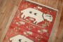 Red Vintage Turkish Lamb Rug No. j3695