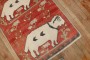 Red Vintage Turkish Lamb Rug No. j3695