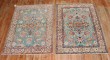 Pair of Teal Persian Tabriz Rugs No. j3704