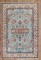 Pair of Teal Persian Tabriz Rugs No. j3704