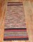 Silk Rag Rug Runner No. j3730