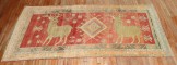 Large Deers Vintage Turkish Rug No. j3741