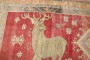 Large Deers Vintage Turkish Rug No. j3741