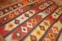 Large Square Tribal Turkish Kilim No. j3750