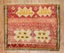 Square Mini Red Turkish Rug No. j3761