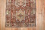 Rustic Persian Heriz Mini Rug No. j3770